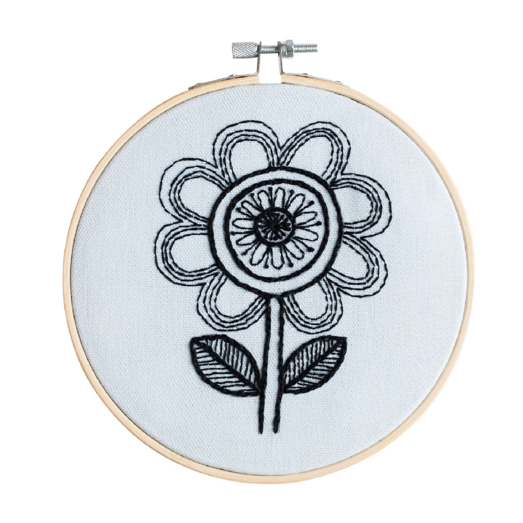 Flower Jane Foster Embroidery Hoop Kit