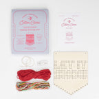 Let it snow wooden board embroidery kit