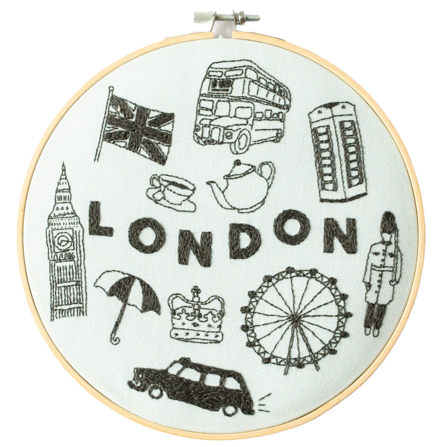 London x Maptote Embroidery Kit