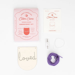 Loved wooden board embroidery kit