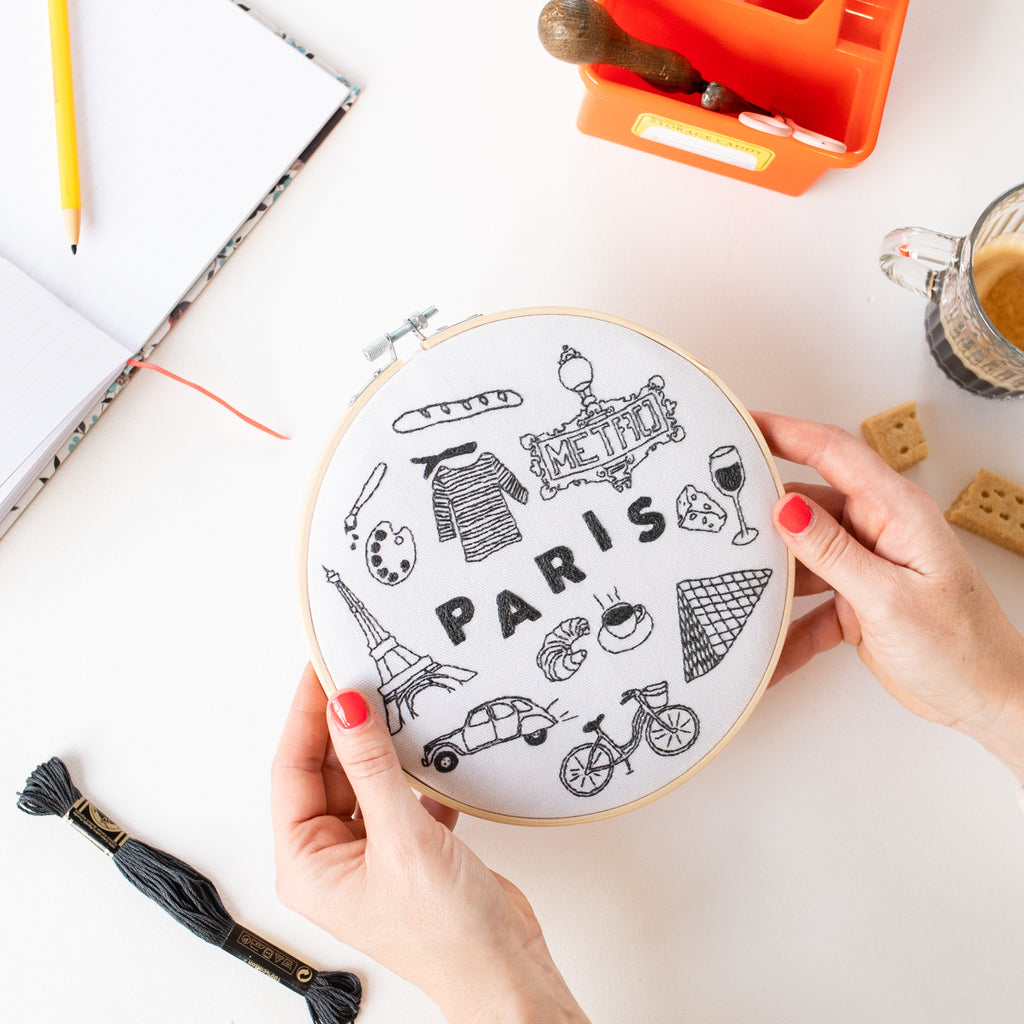 Paris x Maptote Embroidery Hoop Kit