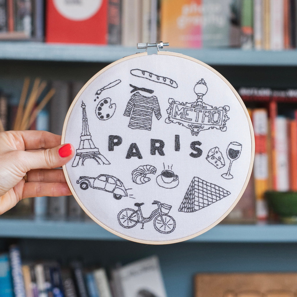 Paris x Maptote Embroidery Hoop Kit