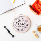 Texas x Maptote Embroidery Hoop Kit