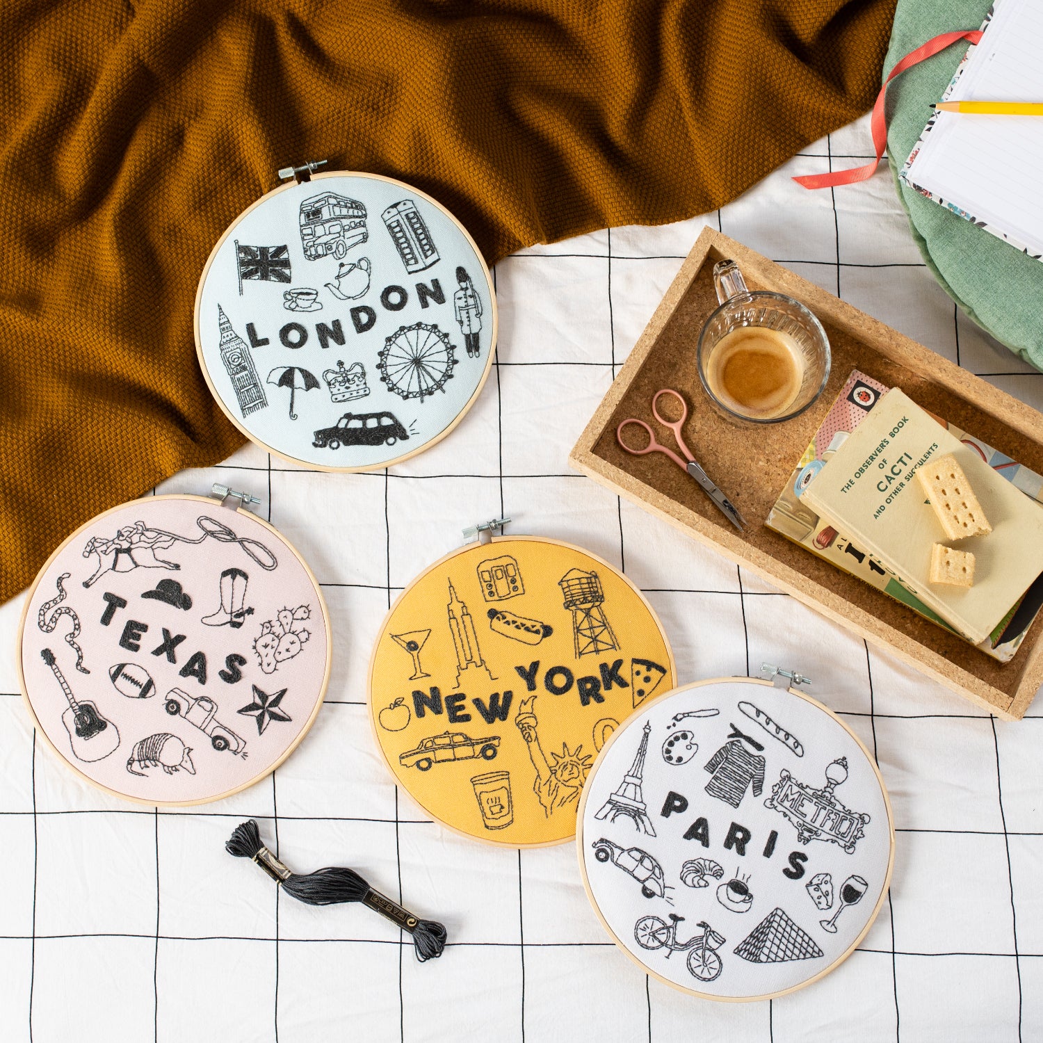 New York x Maptote Embroidery Hoop Kit