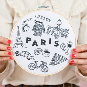 Paris x Maptote Embroidery Hoop Kit