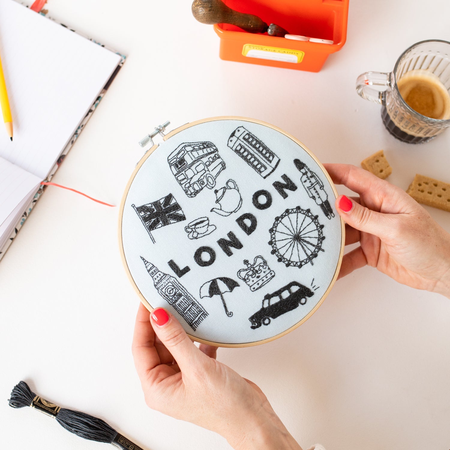 London x Maptote Embroidery Kit