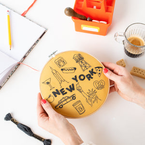 New York x Maptote Embroidery Hoop Kit