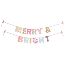 Load image into Gallery viewer, Merry &amp; Bright Garland 1