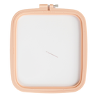 220 mm Square Plastic Embroidery Hoop - Peach