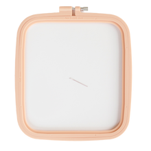Load image into Gallery viewer, 220 mm Square Plastic Embroidery Hoop - Peach