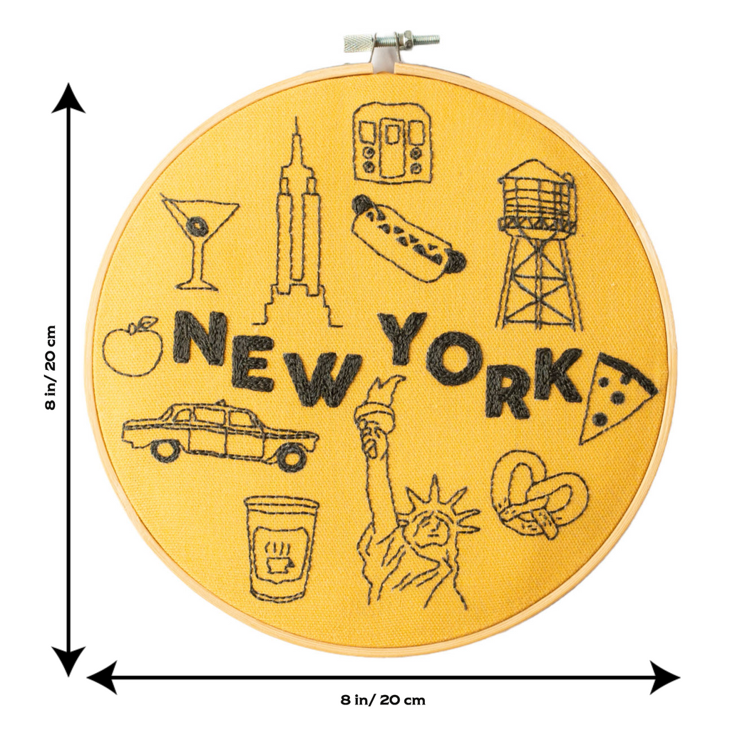 New York x Maptote Embroidery Hoop Kit