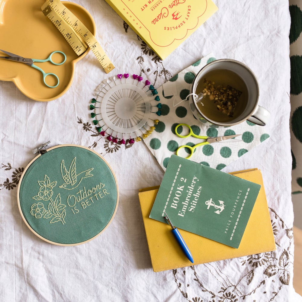Outdoors Is Better Embroidery Hoop Kit 10