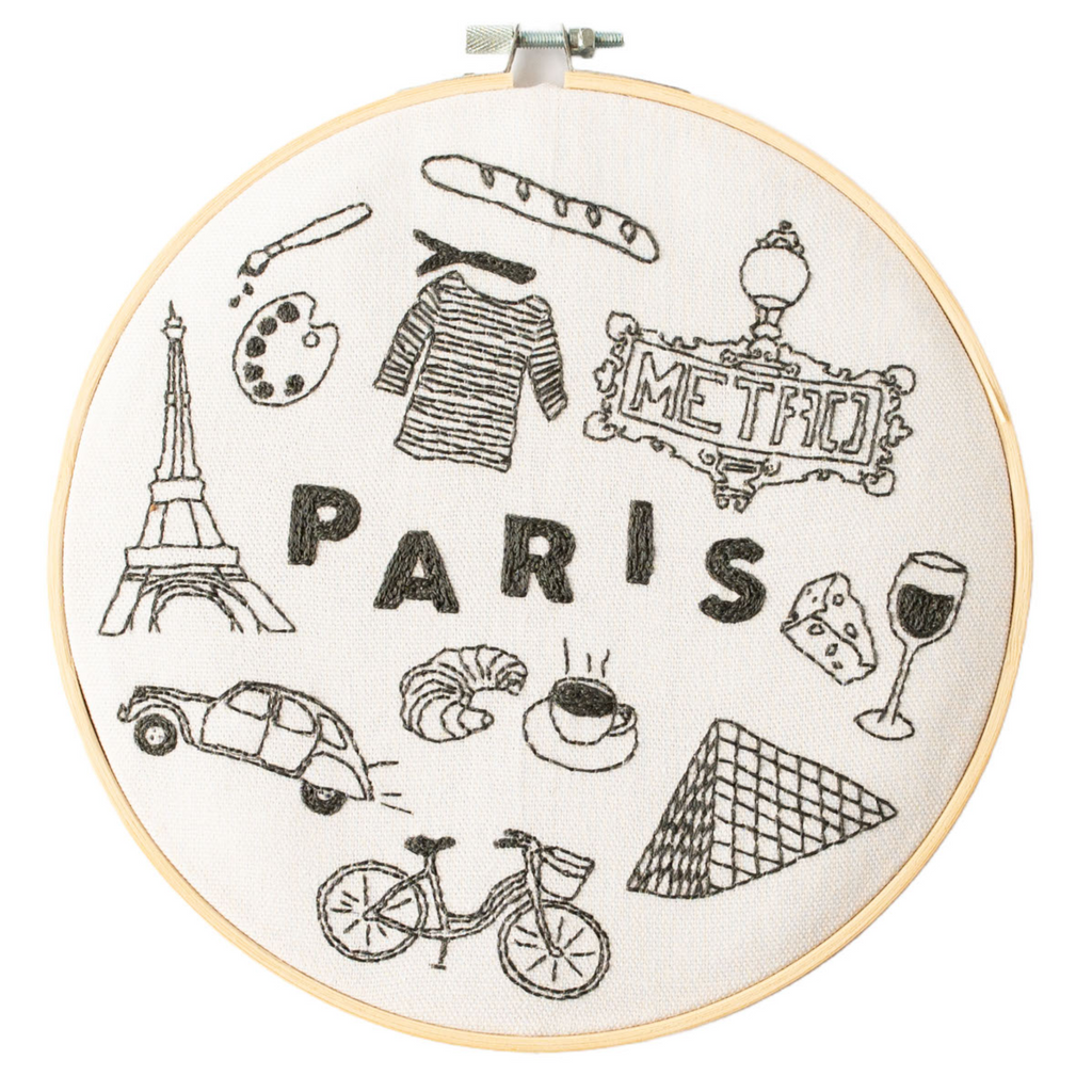 Paris x Maptote Embroidery Hoop Kit