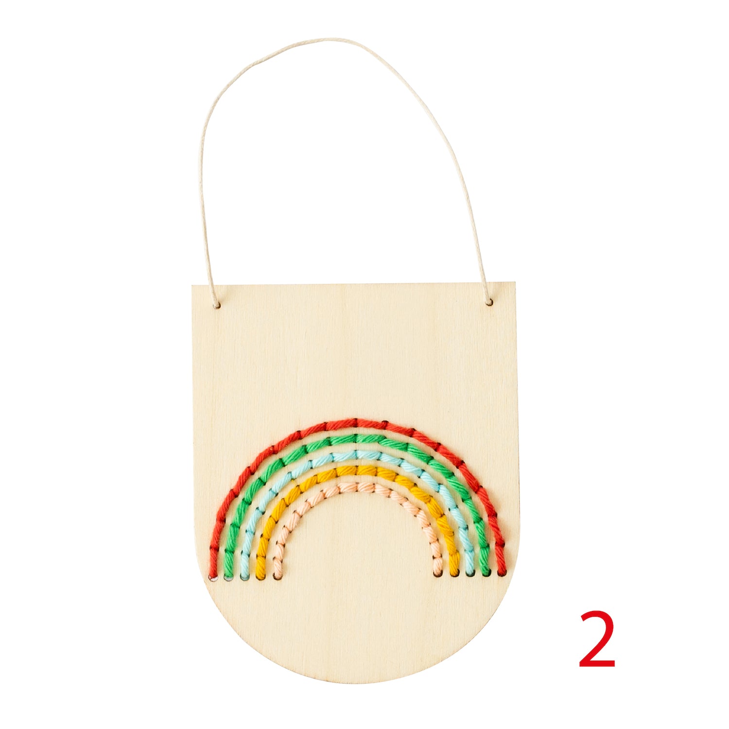 Rainbow banner embroidery board kit