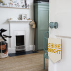 Shine Bright wooden board embroidery kit