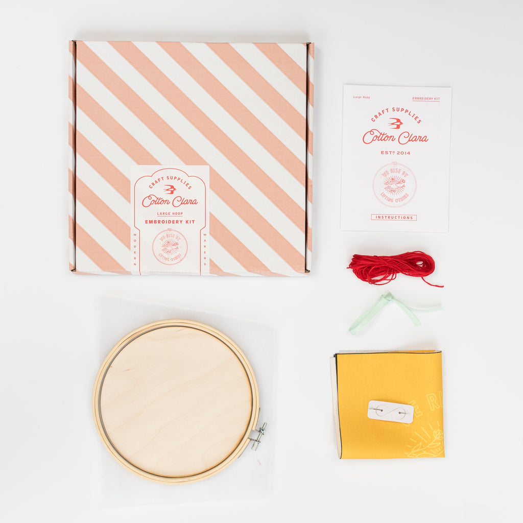 We Rise by Lifting Others Embroidery Hoop Kit