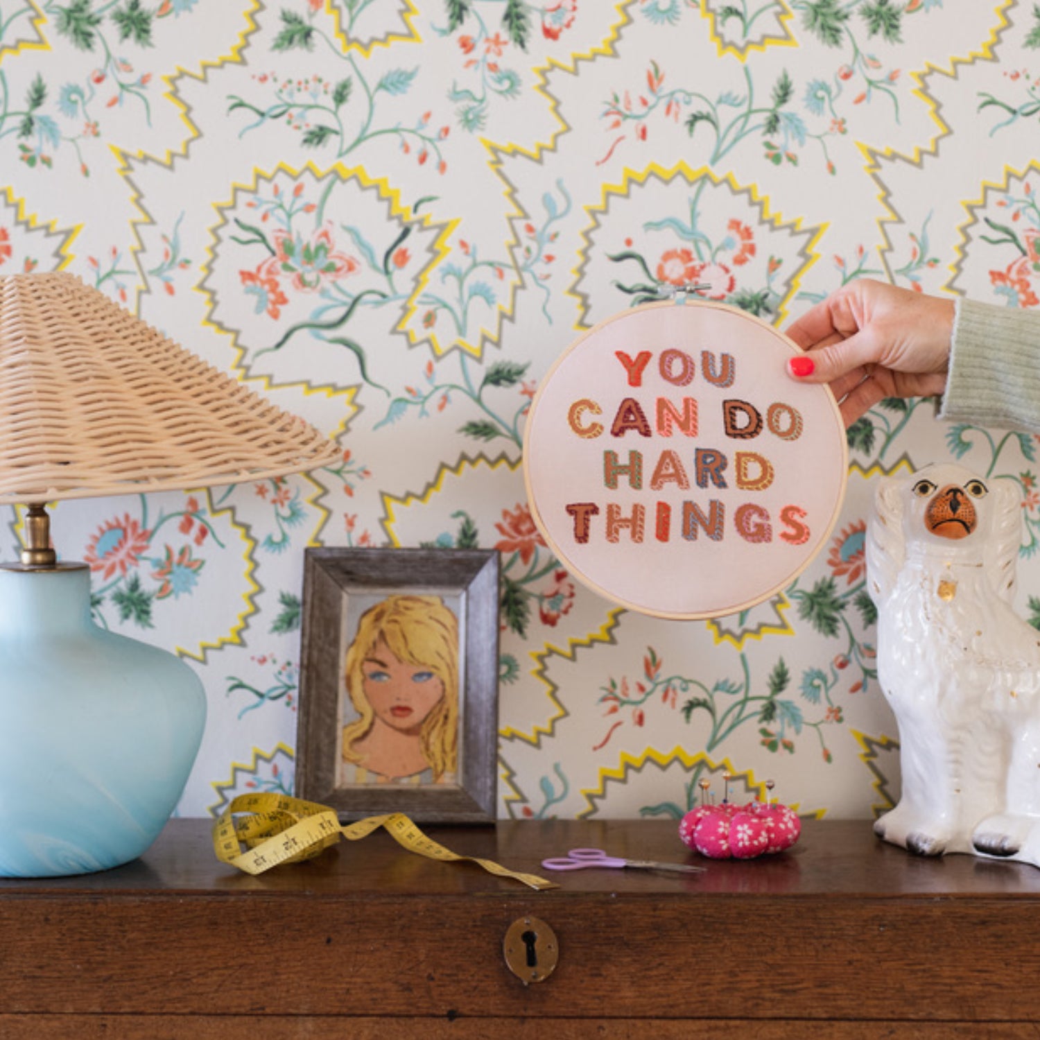 You Can Do Hard Things Embroidery Hoop Kit