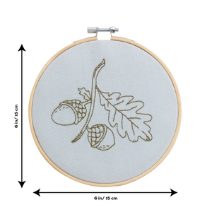 Acorn Hoop Embroidery Kit