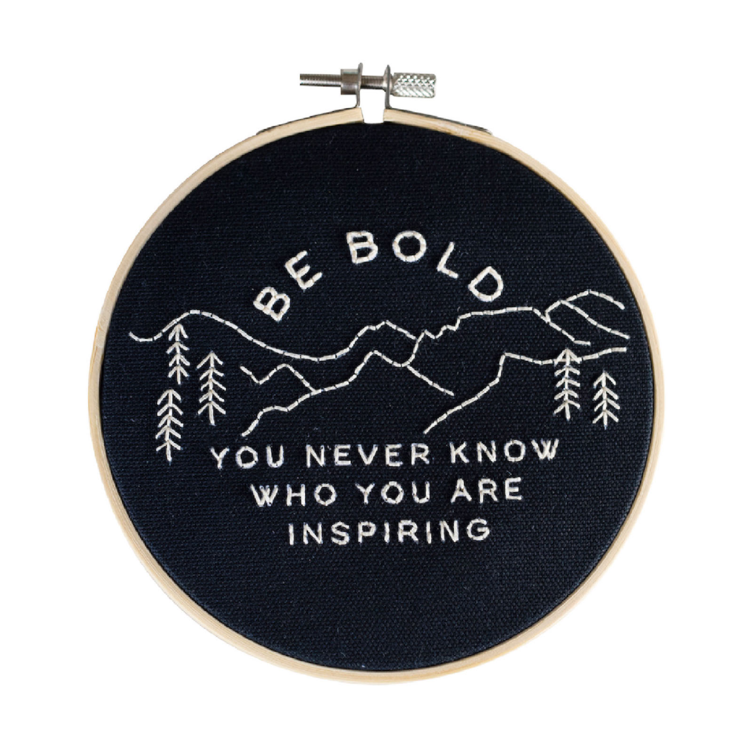 Be Bold Embroidery Hoop Kit