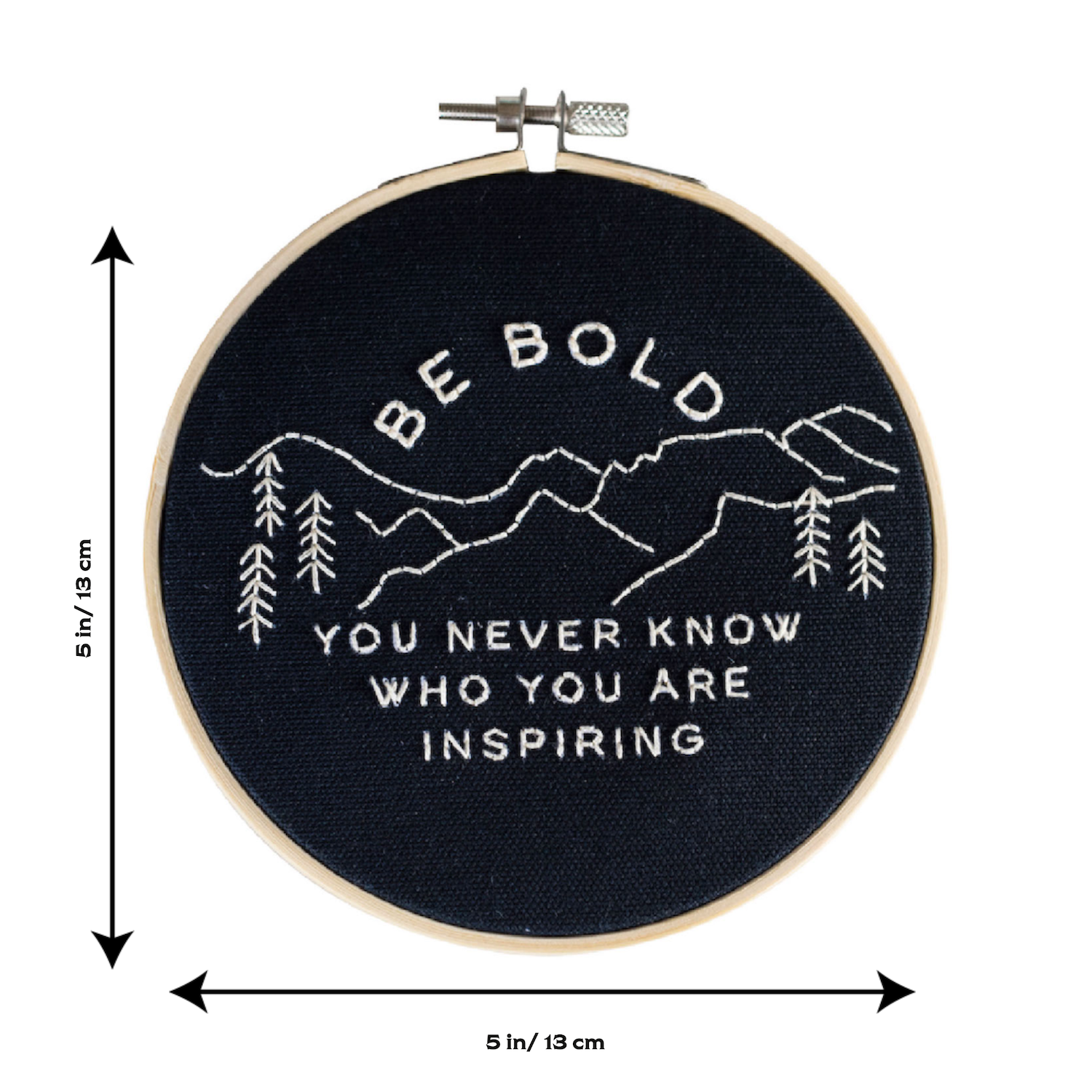Be Bold Embroidery Hoop Kit