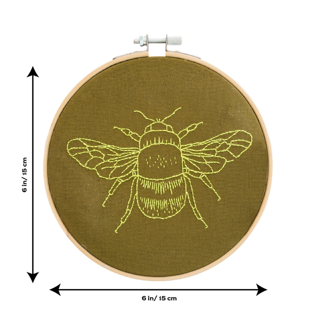 Bee Embroidery Hoop Kit