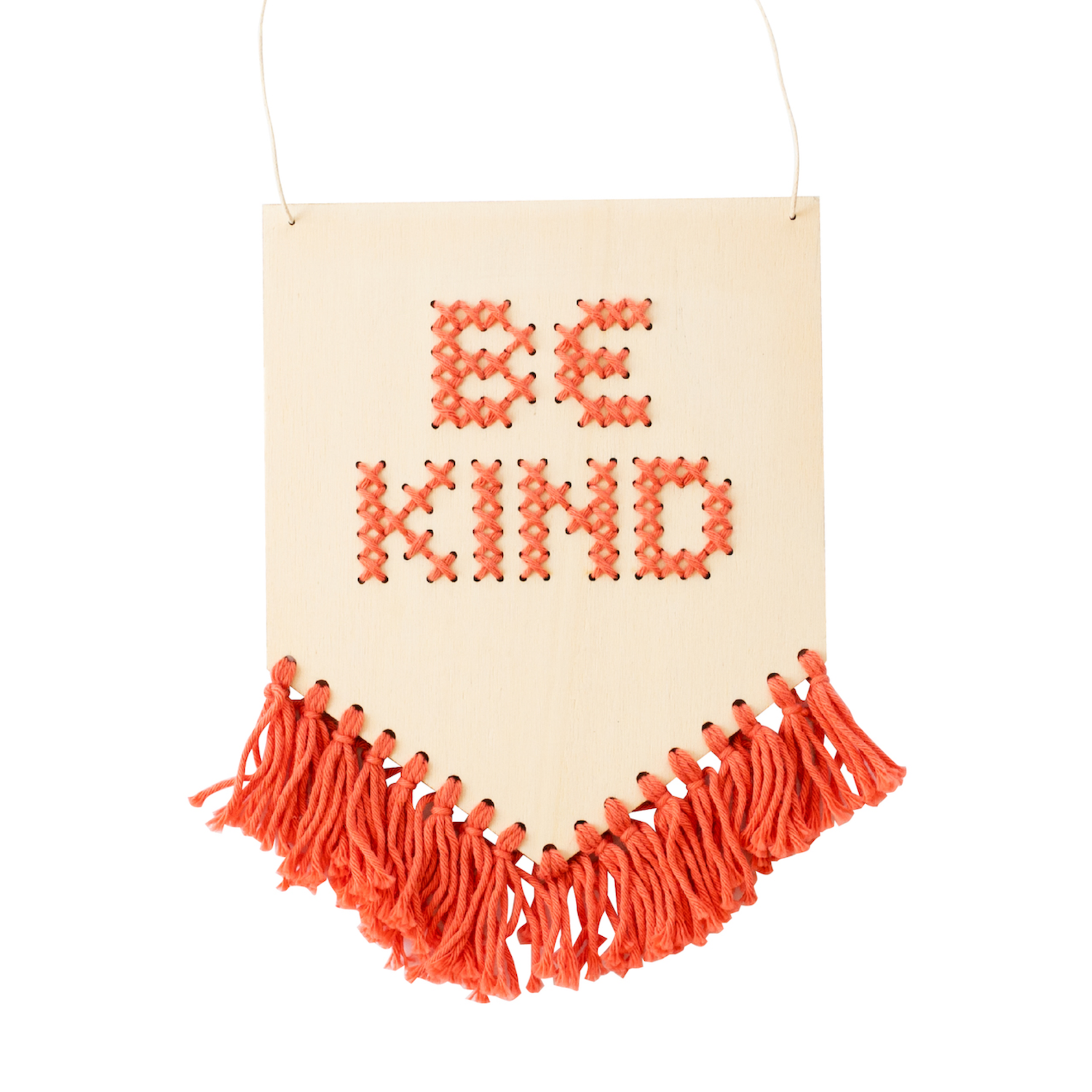 Be Kind Tasseled Embroidery Board Kit