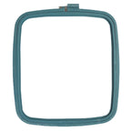 Cotton Clara 280 mm Square Plastic Embroidery Hoop - Teal