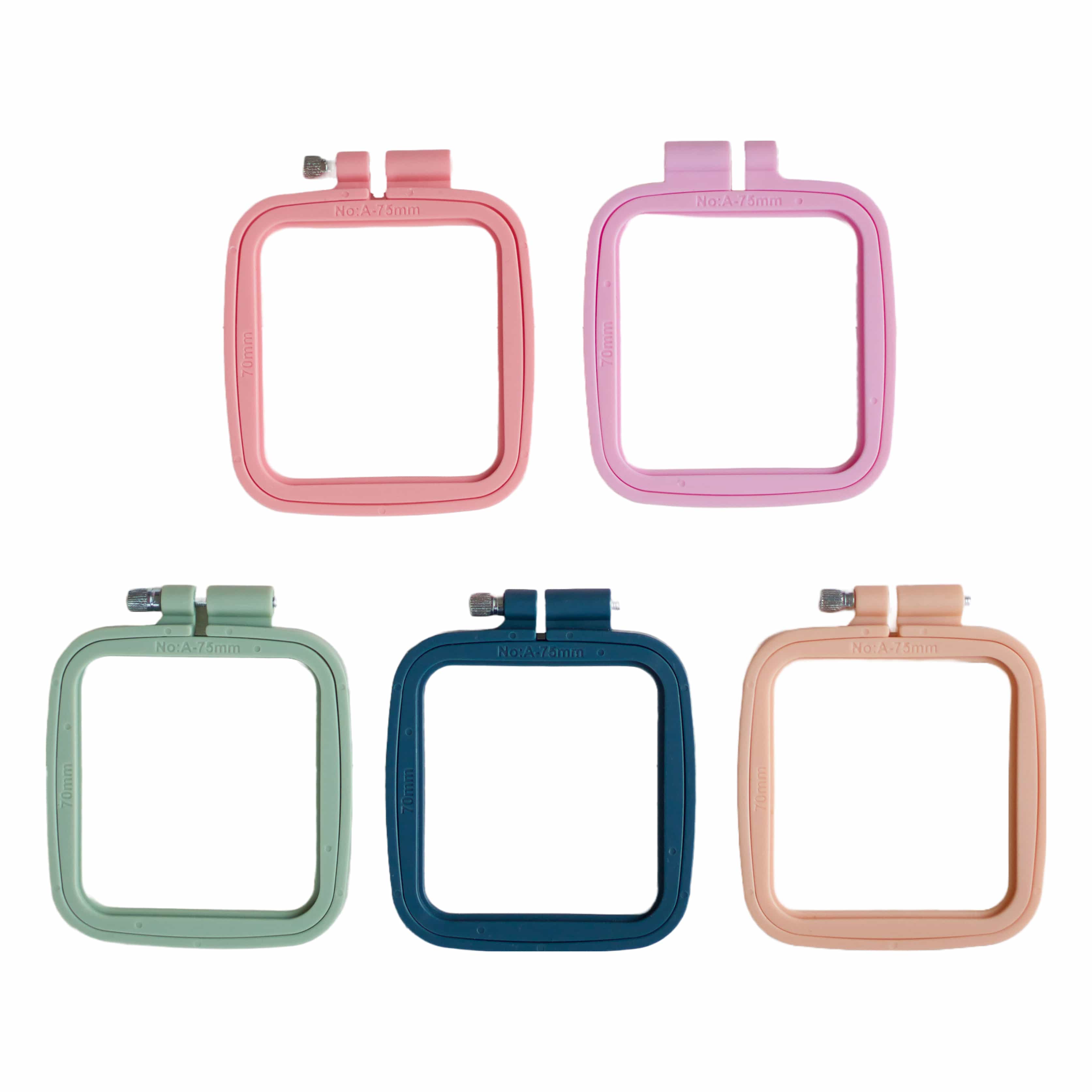 Cotton Clara 75mm Square Plastic Embroidery Hoop