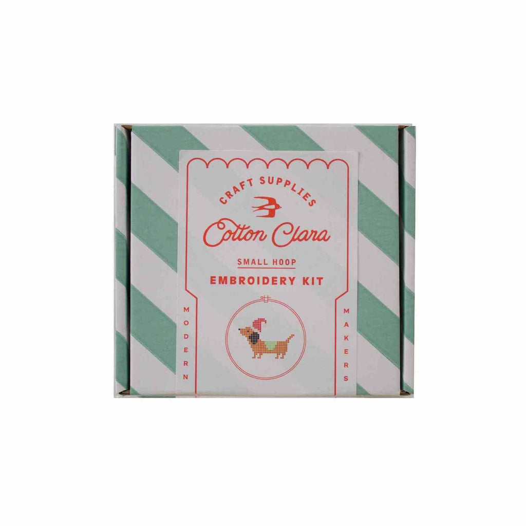 Cotton Clara Christmas Dachshund Cross Stitch Kit