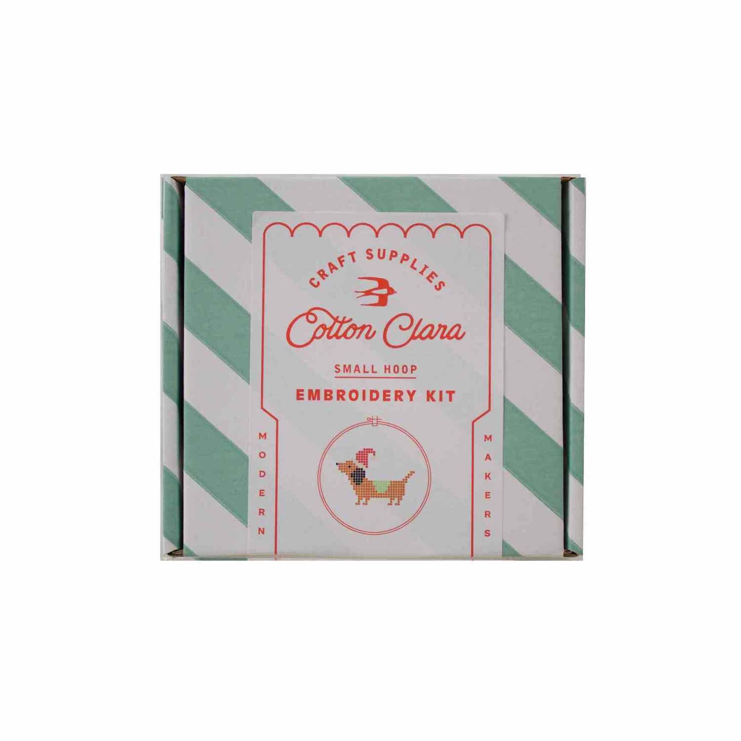 Cotton Clara Christmas Dachshund Cross Stitch Kit