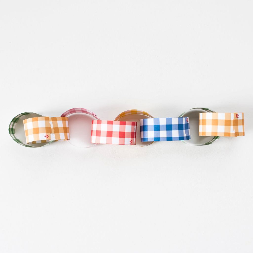Cotton Clara Craft Supplies Gingham Paper Chain Kit