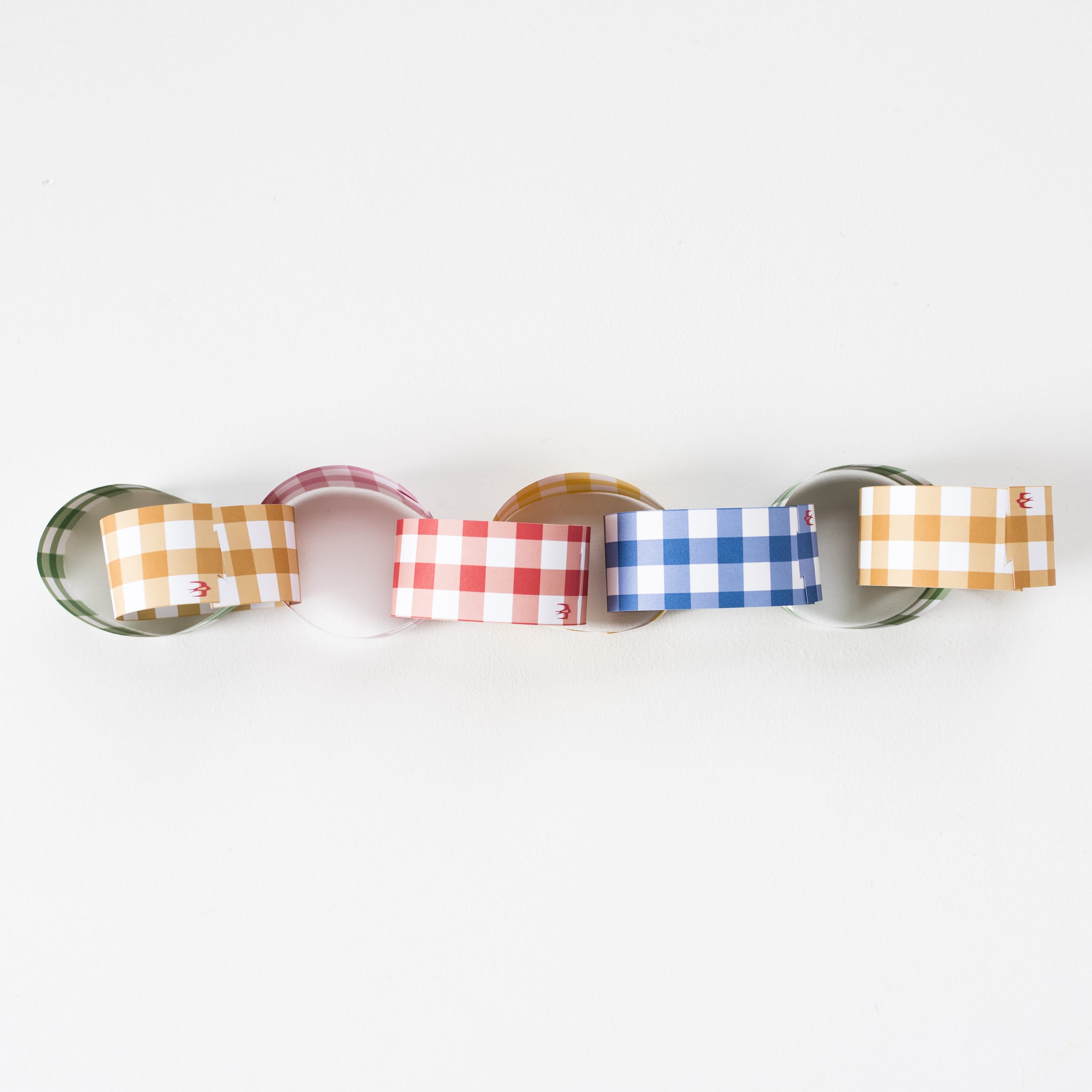 Cotton Clara Craft Supplies Gingham Paper Chain Kit
