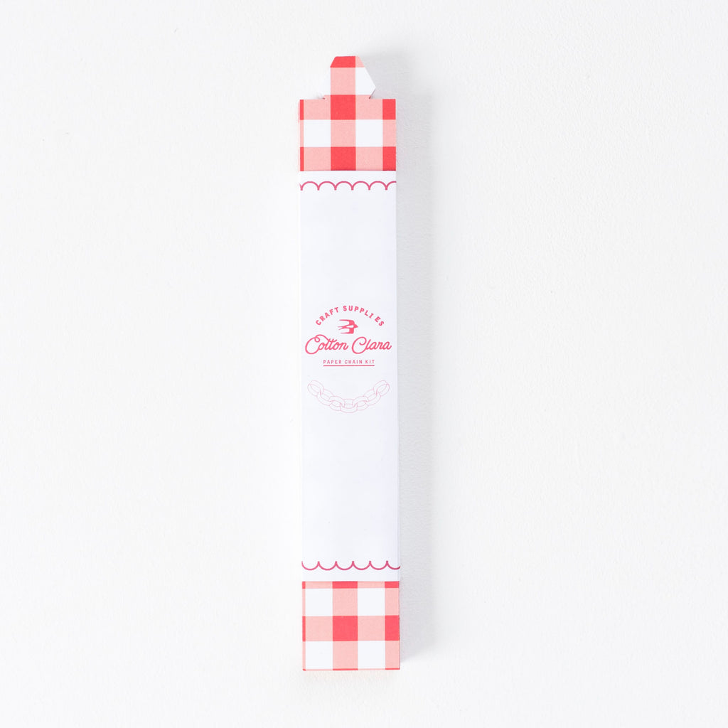 Cotton Clara Craft Supplies Gingham Paper Chain Kit