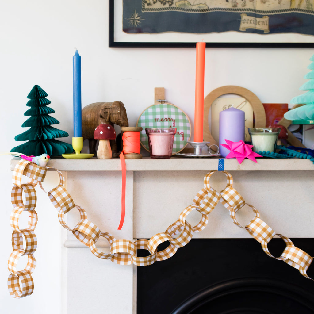 Cotton Clara Craft Supplies Gingham Paper Chain Kit