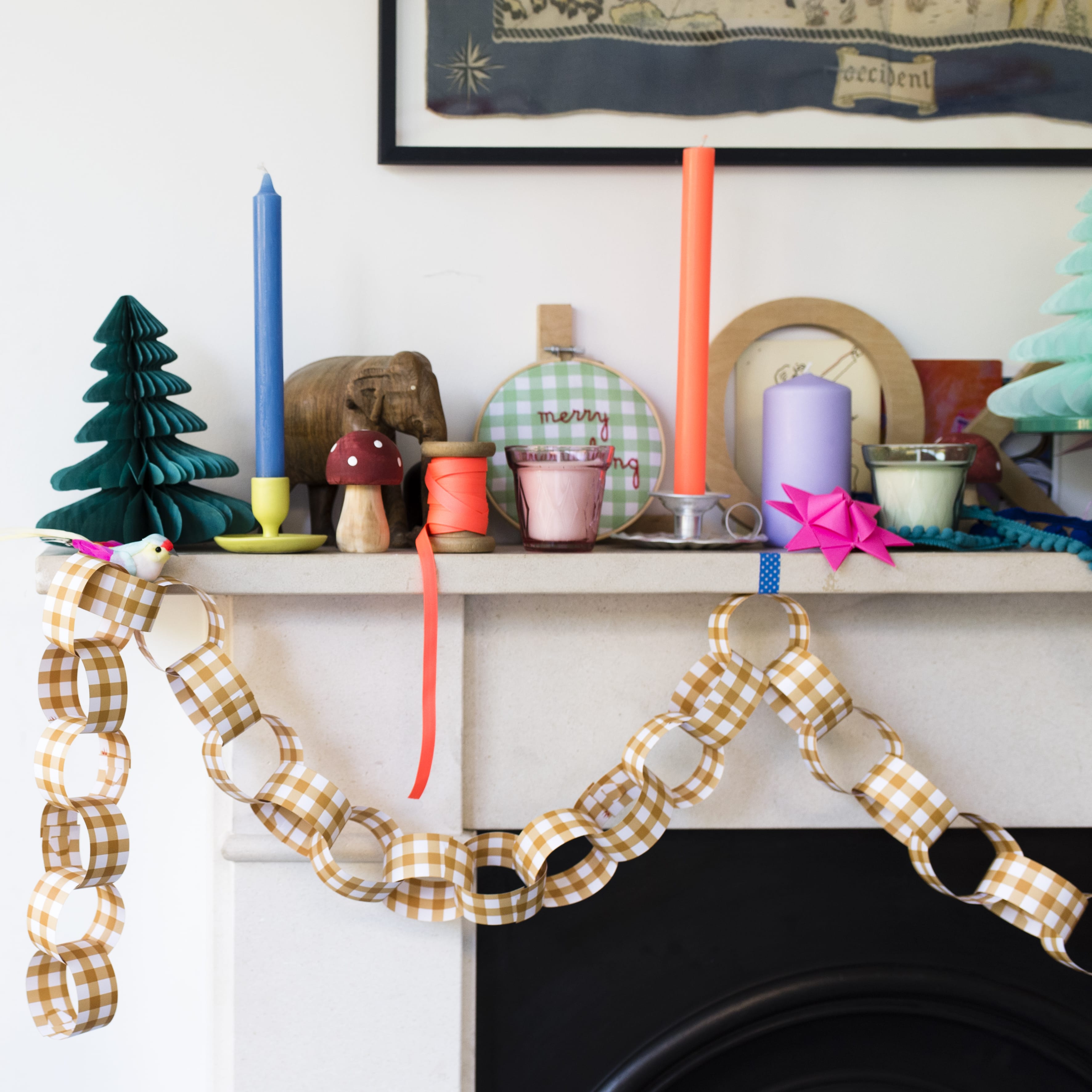 Cotton Clara Craft Supplies Gingham Paper Chain Kit