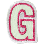 Cotton Clara Craft Supplies Iron on Alphabet Patches