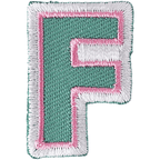 Cotton Clara Craft Supplies Iron on Alphabet Patches