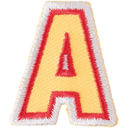 Cotton Clara Craft Supplies Iron on Alphabet Patches