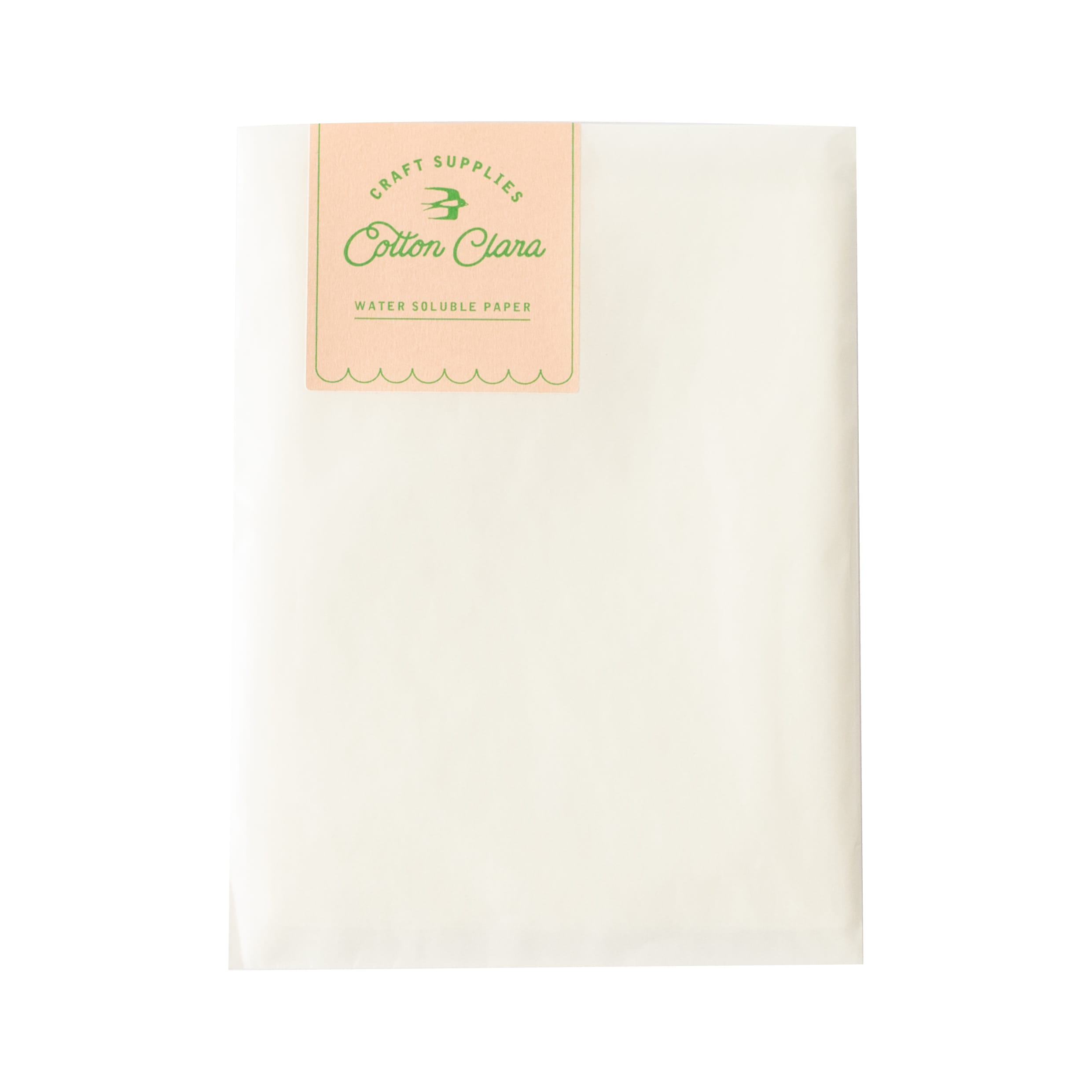 Cotton Clara Craft Supplies Water Soluble Paper (Stick and Stitch)