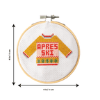 Cotton Clara Cross Stitch Kit Apres Ski Christmas Jumper Cross Stitch Kit
