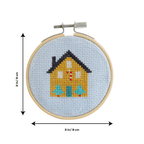Cotton Clara Cross Stitch Kit Christmas House Cross Stitch Kit