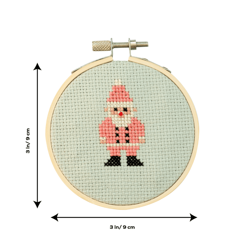 Cotton Clara Cross Stitch Kit Christmas Santa Cross Stitch Kit