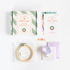 Cotton Clara Cross Stitch Kit Christmas Wreath Cross Stitch Kit
