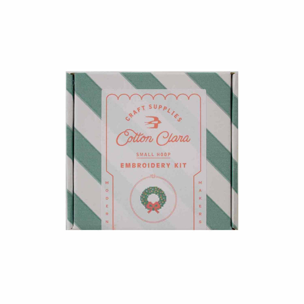 Cotton Clara Cross Stitch Kit Christmas Wreath Cross Stitch Kit