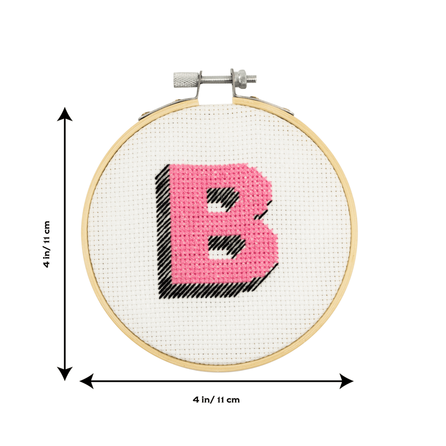 Cotton Clara Cross Stitch Kit Drop Shadow Alphabet Cross Stitch Kit