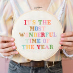 Cotton Clara Cross Stitch Kit It's the Most Wonderful Time Cross Stitch Kit