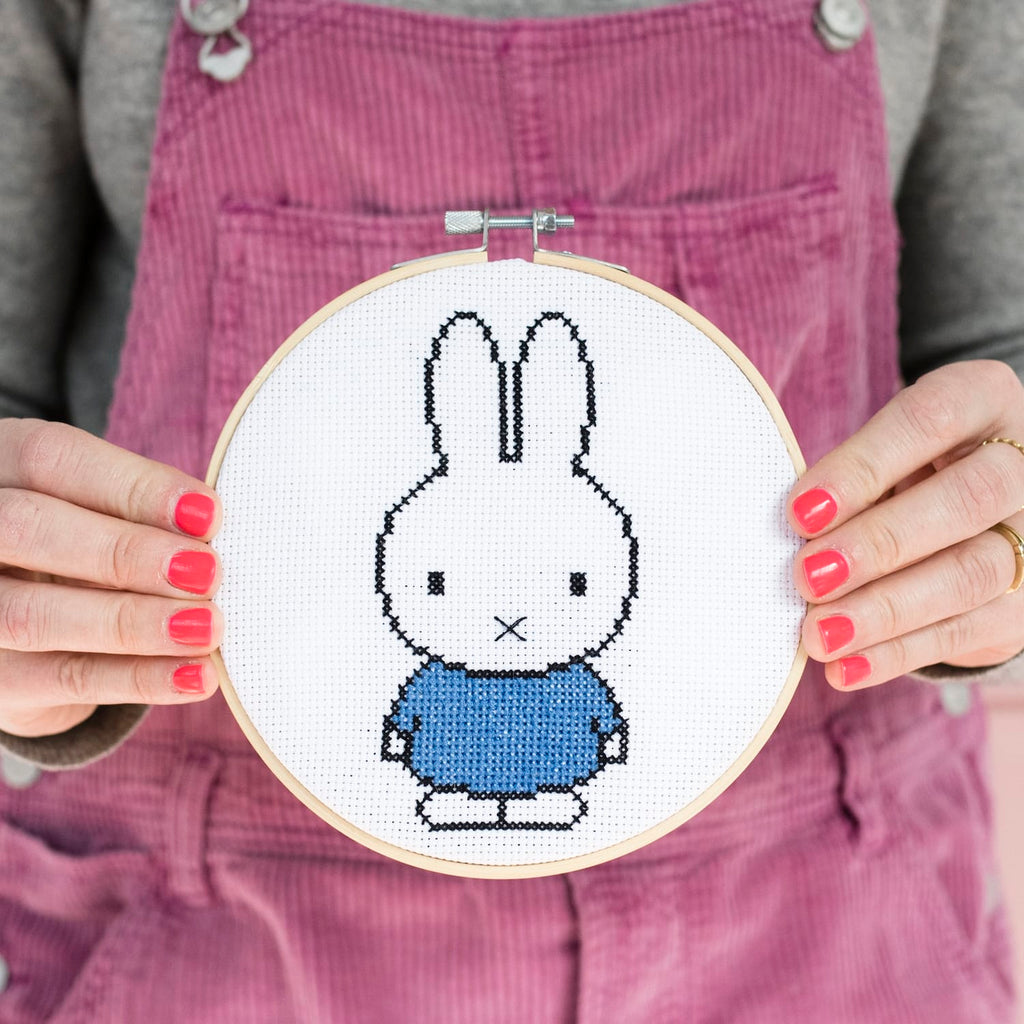 Cotton Clara Cross Stitch Kit Miffy Blue Cross Stitch Kit