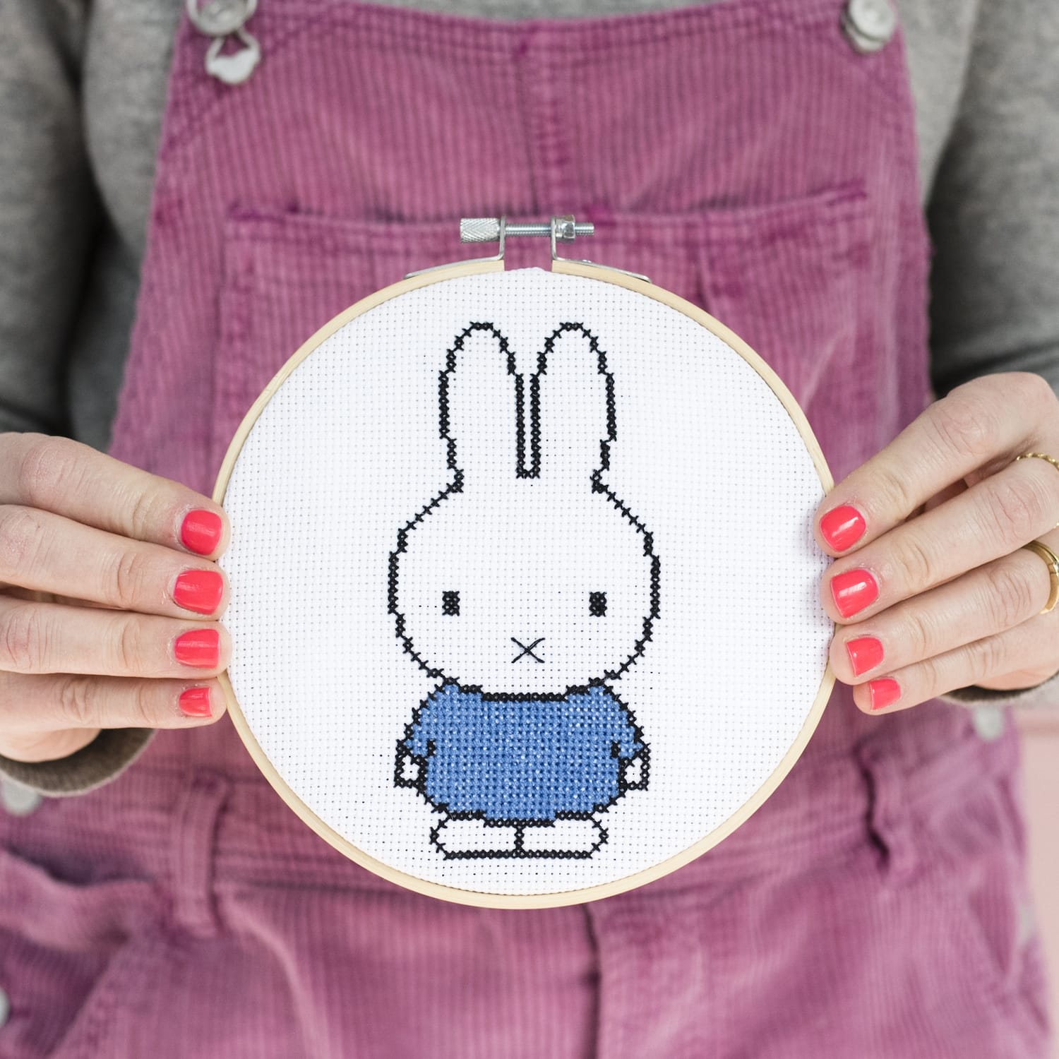 Cotton Clara Cross Stitch Kit Miffy Blue Cross Stitch Kit