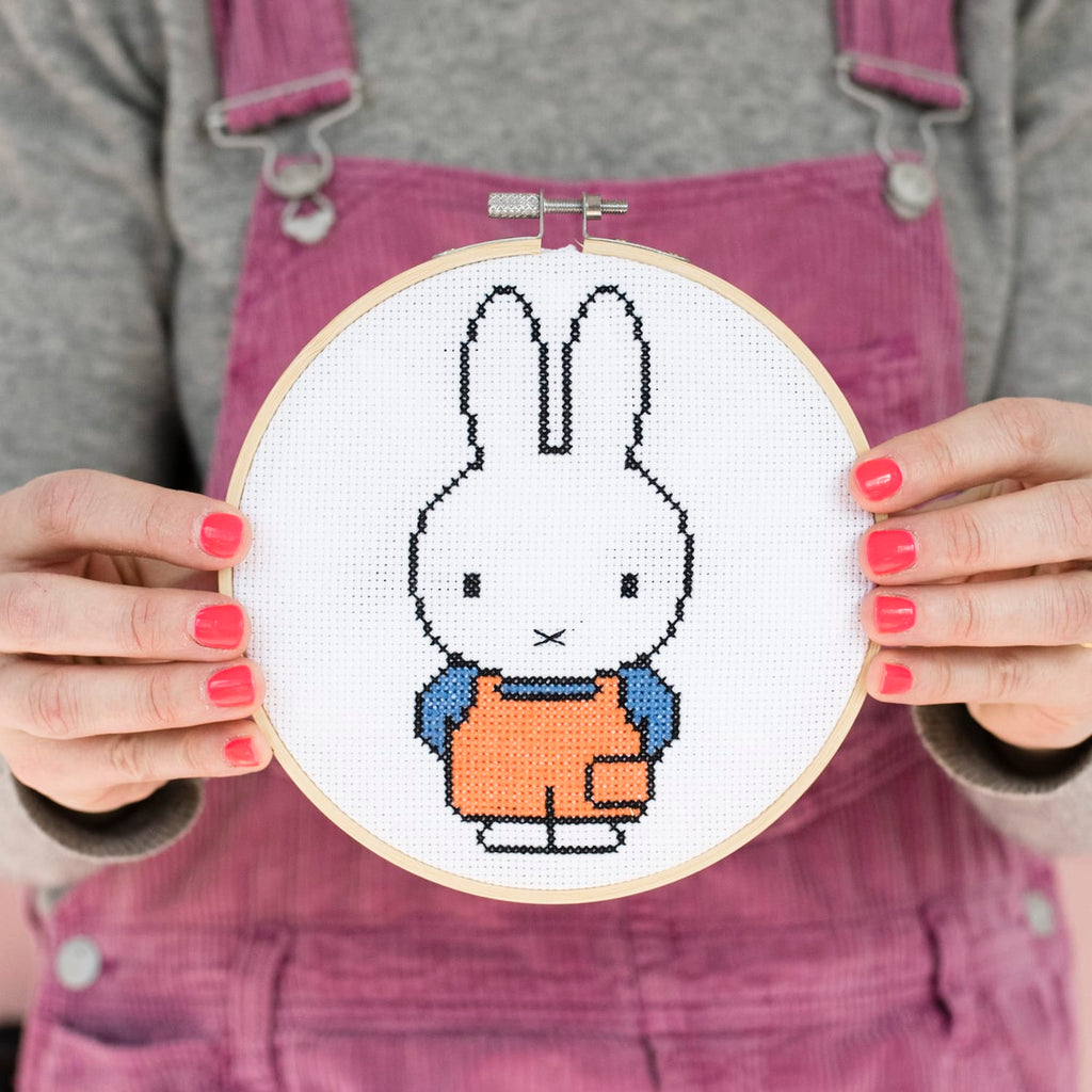 Cotton Clara Cross Stitch Kit Miffy Dungaree Cross Stitch Kit