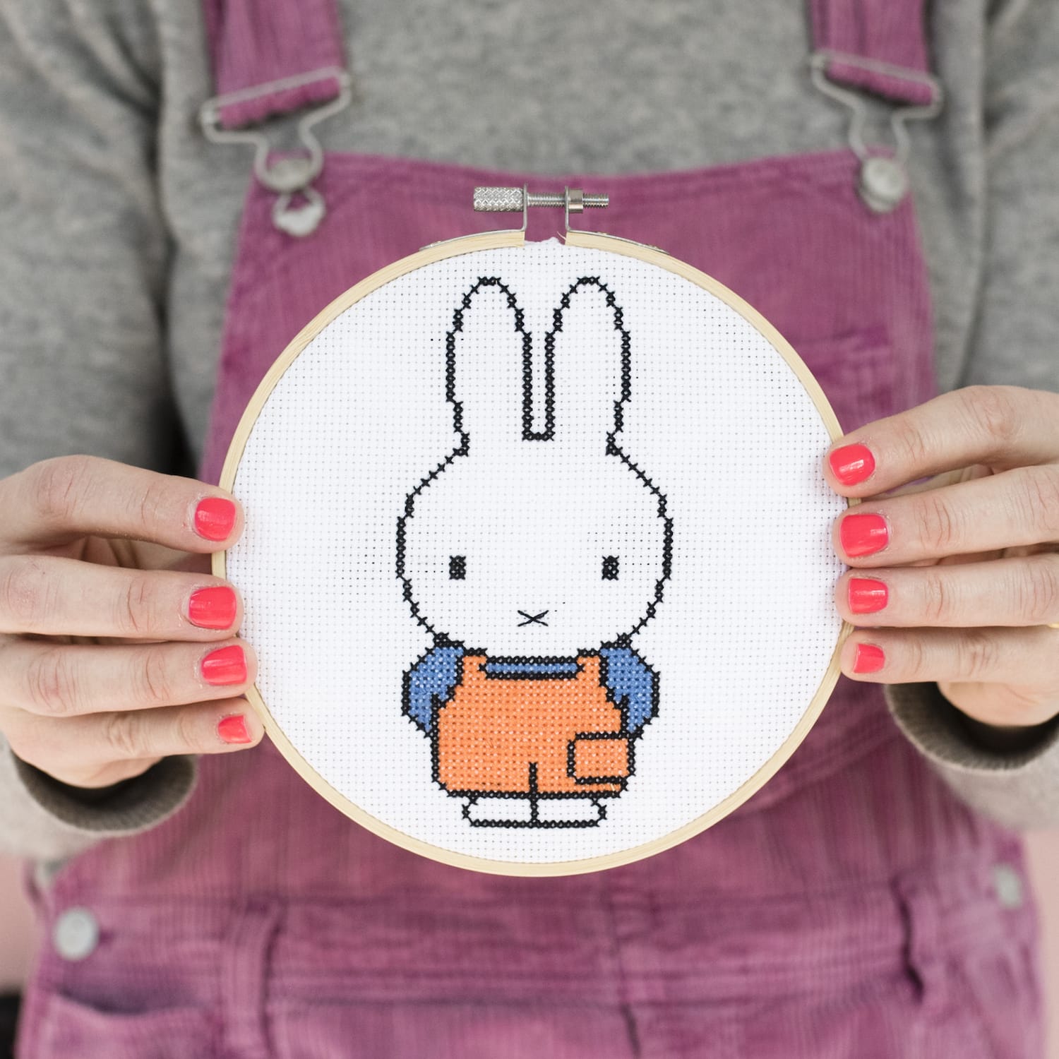 Cotton Clara Cross Stitch Kit Miffy Dungaree Cross Stitch Kit